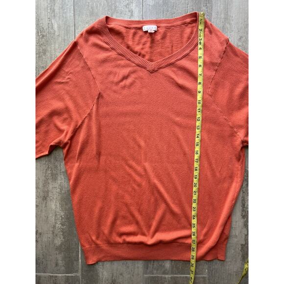 $168 LEITH Nordstrom Oversized Slouchy V-Neck Designer Sweater Boho M READ!!!! - Picture 11 of 12